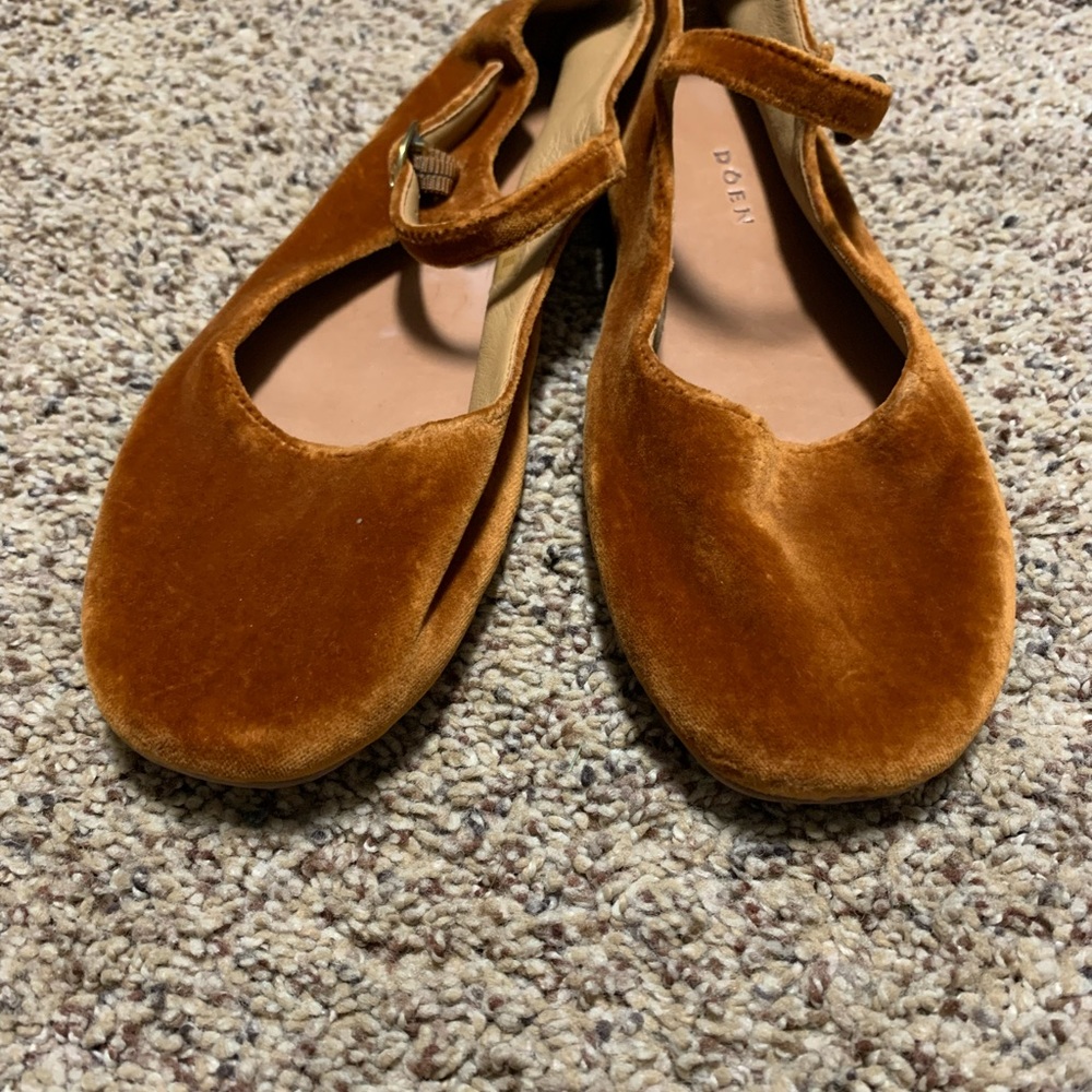 Doen brown velvet Mary janes 36 - Picture 7 of 9
